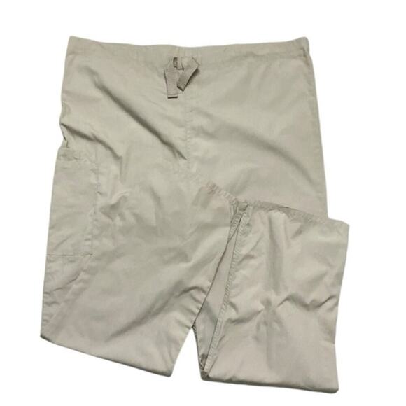 Cherokee Khaki Workwear Pants Size Medium Drawstring Casual Outdoorsy Minimalist - Picture 4 of 9